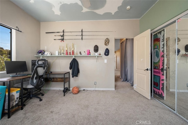 2913 Harris Dr, Vista, CA 92084 - home office with baseboards and carpet