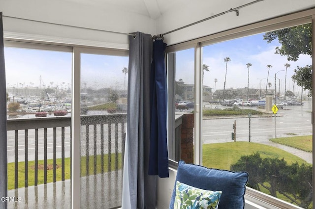 view of sunroom