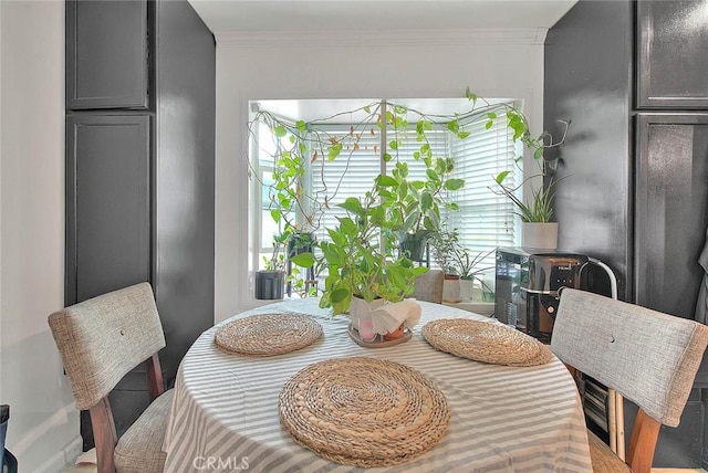 1027 W Durness St, West Covina, CA 91790 - dining space featuring ornamental molding
