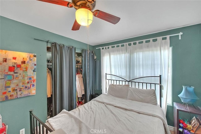 1027 W Durness St, West Covina, CA 91790 - bedroom featuring ceiling fan