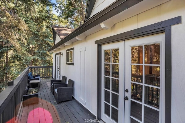 272 Fairway Dr, Lake Arrowhead, CA 92352 - deck with french doors
