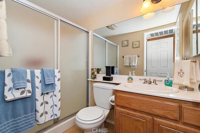 718 Cherry St, Corona, CA 92881 - full bathroom featuring vanity, toilet, and a shower stall