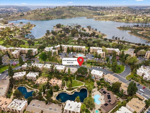 5700 Baltimore Dr Unit 232, La Mesa, CA 91942 - birds eye view of property with a water view