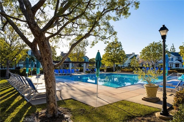 view of pool
