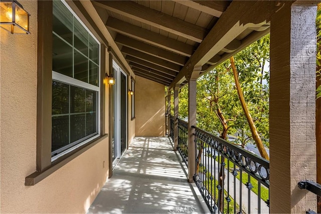 view of balcony