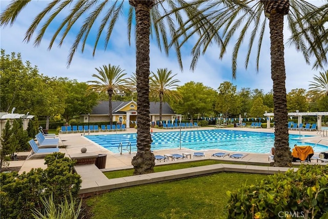 view of pool
