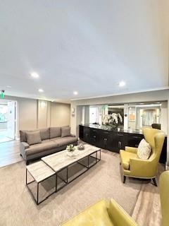 838 Pine Ave Unit 510, Long Beach, CA 90813 - living room featuring recessed lighting