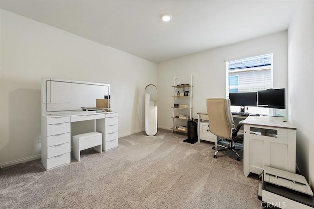 19568 Sunkissed Ridge Dr, Riverside, CA 92507 - home office featuring light colored carpet and baseboards