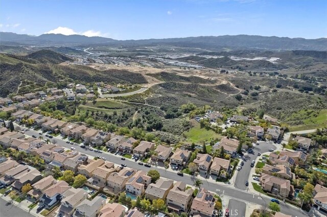 29086 Madrid Pl, Castaic, CA 91384 - bird's eye view featuring a mountain view and a residential view