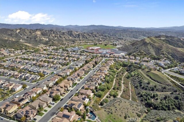 29086 Madrid Pl, Castaic, CA 91384 - birds eye view of property with a residential view and a mountain view