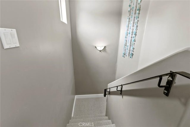 view of stairs