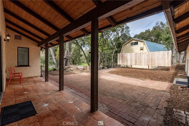 13155 San Antonio Rd, Atascadero, CA 93422 - view of patio / terrace with fence