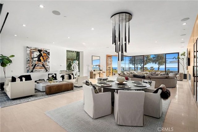 2914 Ocean Blvd, Corona Del Mar, CA 92625 - dining room with recessed lighting