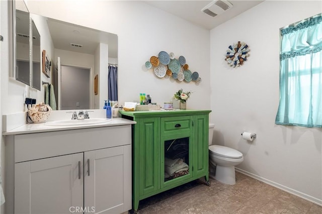 29068 Aubrey Cir, Winchester, CA 92596 - full bath with baseboards, visible vents, toilet, and vanity