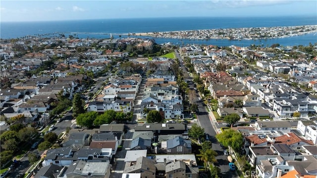 604 Begonia Ave, Corona Del Mar, CA 92625 - drone / aerial view featuring a water view and a residential view