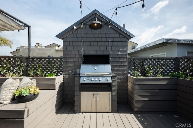 604 Begonia Ave, Corona Del Mar, CA 92625 - wooden deck with area for grilling