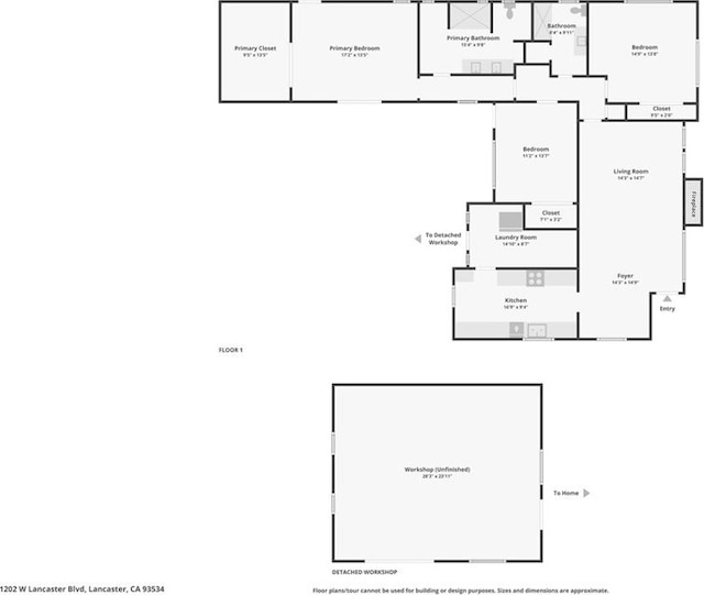 1202 W Lancaster Blvd, Lancaster, CA 93534 - room layout