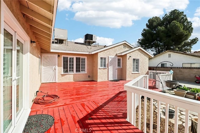 1202 W Lancaster Blvd, Lancaster, CA 93534 - wooden terrace with central air condition unit