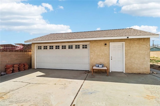 1202 W Lancaster Blvd, Lancaster, CA 93534 - garage with concrete driveway