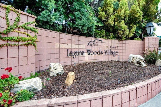 647 Avenida Sevilla Unit A, Laguna Woods, CA 92637 - community sign featuring fence