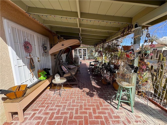 433 Oakmont Dr, Barstow, CA 92311 - view of patio / terrace with french doors