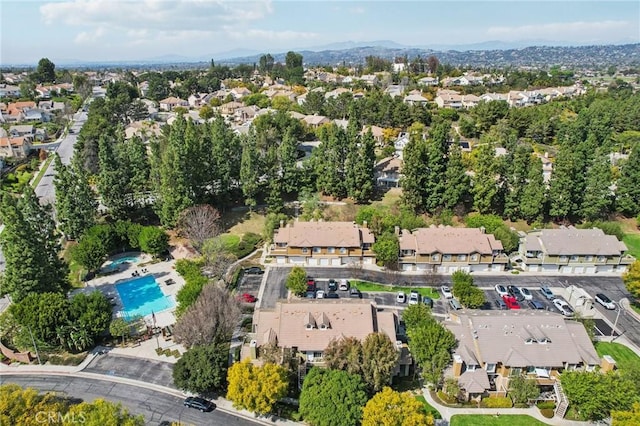 bird's eye view featuring a residential view