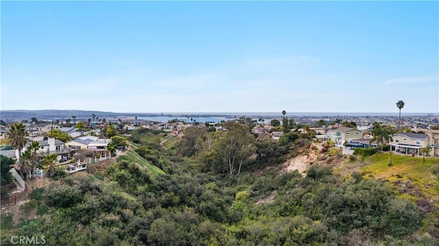 bird's eye view with a residential view