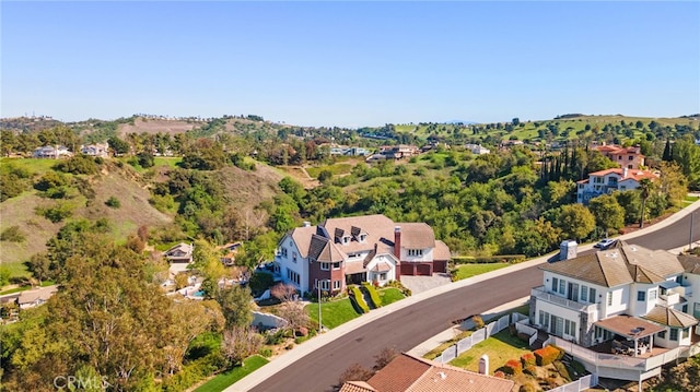 bird's eye view featuring a residential view