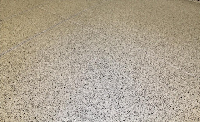 interior details with speckled floor
