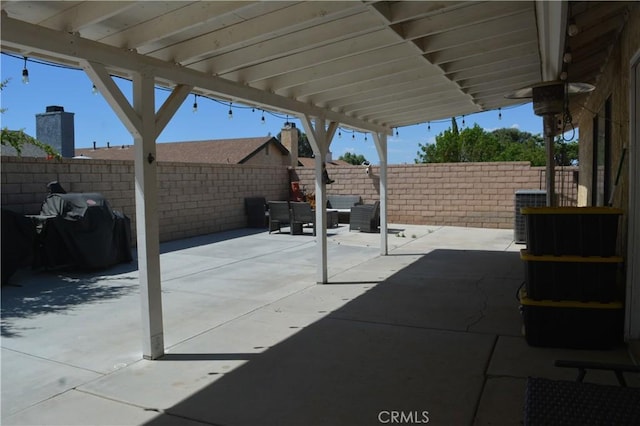 36913 Tobira Dr, Palmdale, CA 93550 - fenced backyard with a patio area and an outdoor living space