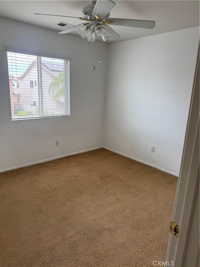 3311 Aster Ln, Perris, CA 92571 - carpeted spare room featuring ceiling fan and baseboards