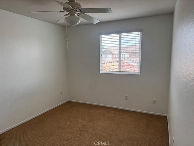 3311 Aster Ln, Perris, CA 92571 - carpeted spare room featuring ceiling fan and baseboards