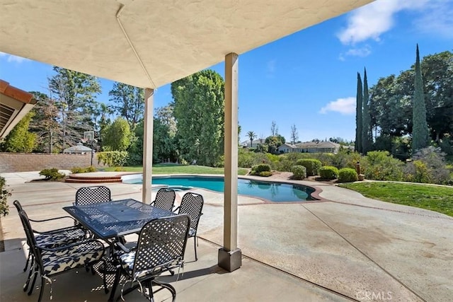 1618 Southport Dr, Riverside, CA 92506 - view of patio featuring an outdoor pool