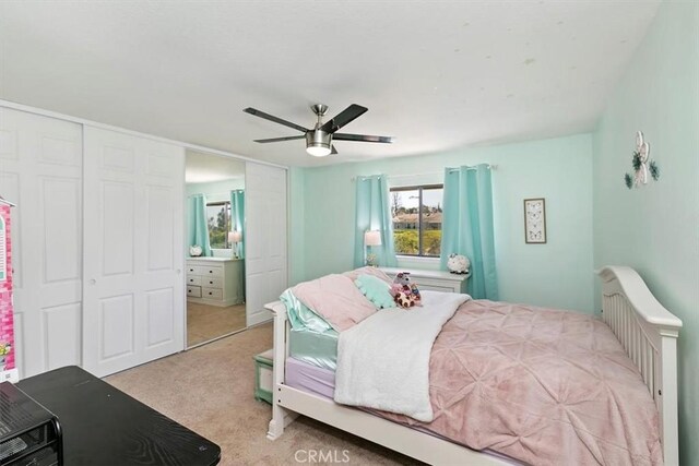 1618 Southport Dr, Riverside, CA 92506 - carpeted bedroom with ceiling fan