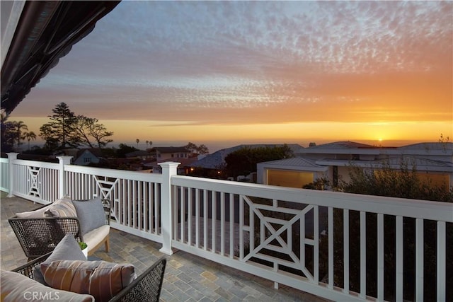 89 S La Senda Dr, Laguna Beach, CA 92651 - view of balcony at dusk