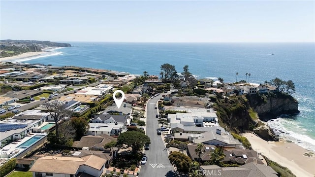 89 S La Senda Dr, Laguna Beach, CA 92651 - birds eye view of property with a water view and a residential view