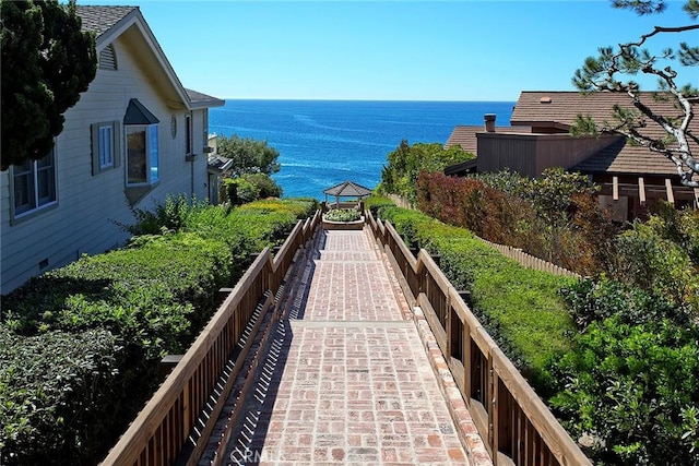 89 S La Senda Dr, Laguna Beach, CA 92651 - view of property's community with a water view and a gazebo