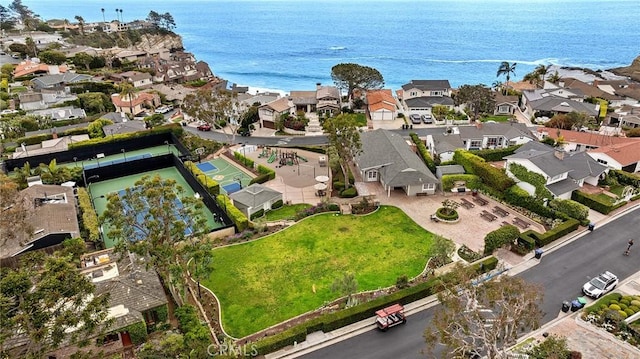 89 S La Senda Dr, Laguna Beach, CA 92651 - drone / aerial view with a water view and a residential view