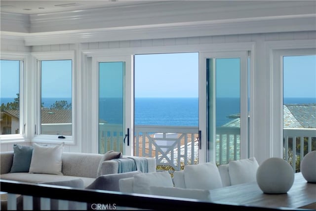 89 S La Senda Dr, Laguna Beach, CA 92651 - sunroom / solarium with a water view