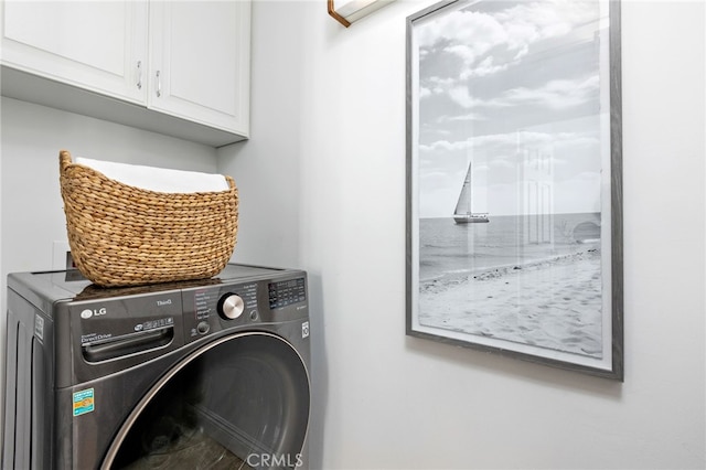 515 N Gertruda Ave Unit 9, Redondo Beach, CA 90277 - laundry area with washer / clothes dryer and cabinet space