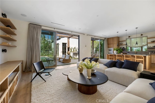 4209 Vantage Ave, Studio City, CA 91604 - living room with light wood-style flooring