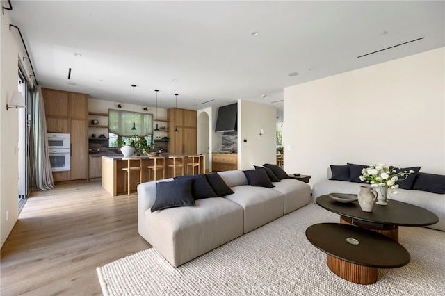 4209 Vantage Ave, Studio City, CA 91604 - living room featuring light wood-type flooring