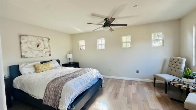 120 Timberwood, Irvine, CA 92620 - bedroom featuring light wood-style floors, baseboards, and ceiling fan