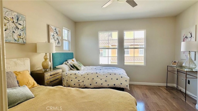120 Timberwood, Irvine, CA 92620 - bedroom featuring wood finished floors, baseboards, and a ceiling fan