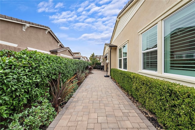 exterior space featuring fence private yard