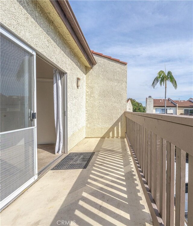 view of balcony