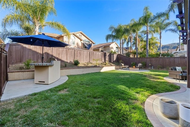 4355 Leonard Way, Corona, CA 92883 - view of yard featuring a patio area and a fenced backyard