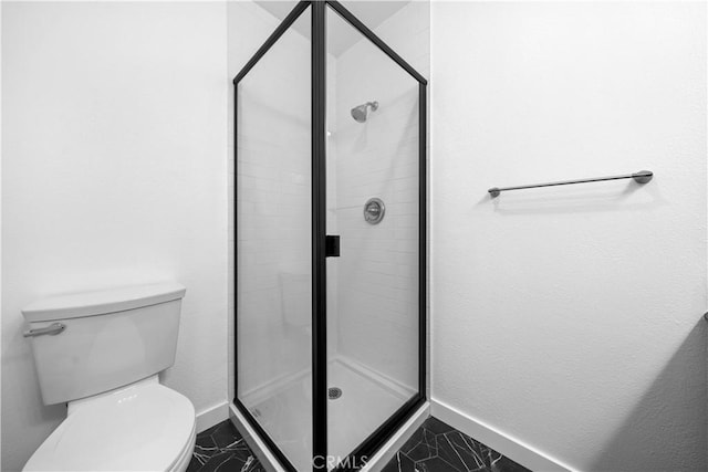7201 Apricot Dr Unit 7201, Irvine, CA 92618 - full bathroom featuring a stall shower and marble finish flooring