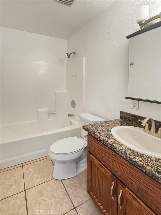 2414 Grove Ave, San Diego, CA 92154 - bathroom featuring vanity, toilet, tile patterned floors, and bathtub / shower combination