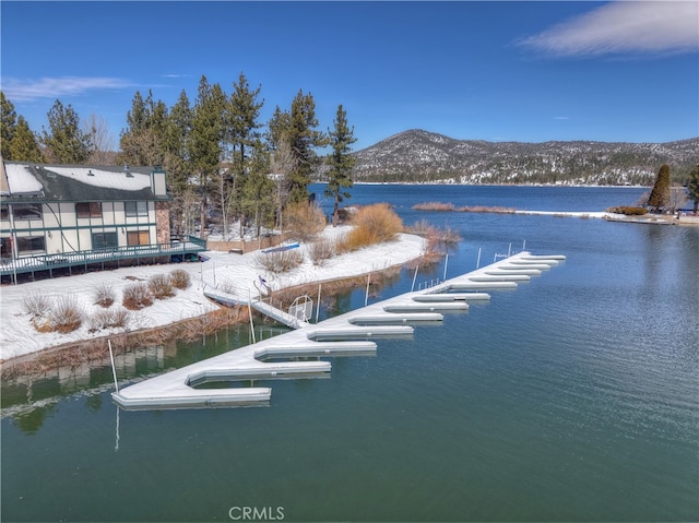 39802 Lakeview Dr Unit 26, Big Bear Lake, CA 92315 - water view with a mountain view